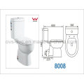 Two Piece Porcelain Sanitary Ware Water Closet Ceramic Toilet